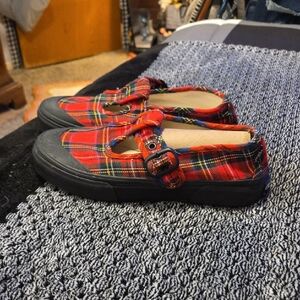 Vans Red Tartan Ankle Booties